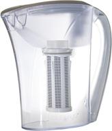clear2o advanced gravity water filter pitcher: enhanced filtration, 48oz, silver logo