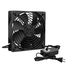 img 4 attached to 🔧 Variable Speed Controller for Qirssyn 120mm AC Powered Fan - Strong Airflow, AC 110V to 220V for Receiver, LED Lights, Amplifier, Biltong Box, Xbox, DVR, Playstation, Component Cooling