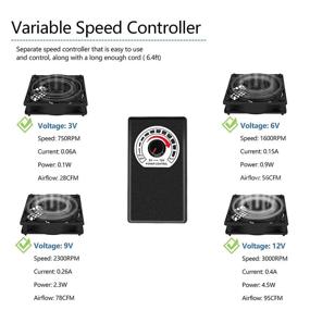 img 2 attached to 🔧 Variable Speed Controller for Qirssyn 120mm AC Powered Fan - Strong Airflow, AC 110V to 220V for Receiver, LED Lights, Amplifier, Biltong Box, Xbox, DVR, Playstation, Component Cooling