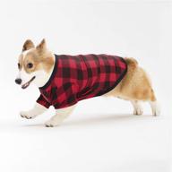 🐶 premium cotton hozz plaid dog shirts: small pet t-shirt for breathable comfort логотип