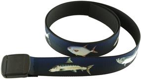 img 2 attached to 🌊 Thomas Bates Offshore Men's Accessories: Stylish Saltwater Patterns for Belts