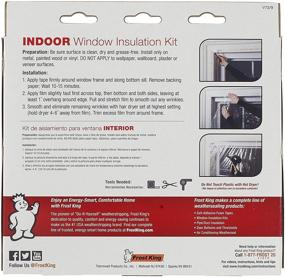 img 2 attached to 🌬️ Frost King V73/9H Indoor Shrink Window Kit 42-62-Inch, Clear, 9-Pack - Efficient Winter Insulation Solution for Indoor Windows