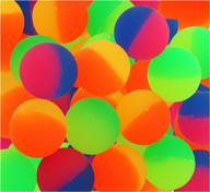 🏀 icy superballs for kids prizes - vibrant 1.5 inch two tone bouncy balls - pack of 24 - fun & entertaining playtime! logo