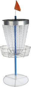 img 1 attached to Trademark Innovations 4' Tall Portable Metal Disc Frisbee Golf Goal – Play Anywhere with Ease!