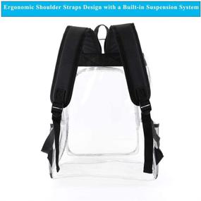 img 2 attached to 🎒 Security-Friendly Transparent Backpacks for Festivals