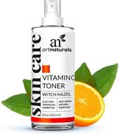 🍊 artnaturals vitamin c facial toner - (8 fl oz / 236ml) - organic aloe vera, witch hazel, rose-water - hydrating anti-aging cleanser and pore minimizer for face - oily skin and acne - men and women logo