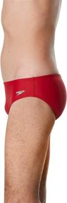 img 2 attached to Performance Power: Speedo Men's Swimsuit Brief Powerflex Eco Solid Adult