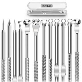 img 4 attached to 🔴 Premium Dual-Head Blackhead Remover Kit: 6PCS Stainless Steel Set, Pimple Comedone Extractor, Acne Whitehead Blemish Removal Tool with Portable Box - Safe for Face Skin