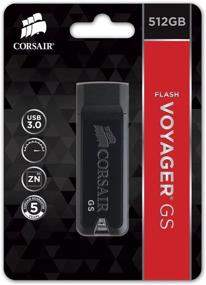 img 1 attached to 💨 Corsair CMFVYGS3B-512GB Flash Voyager GS 512 ГБ Флэш-накопитель USB 3.0: Беспрецедентное хранение и сверхбыстрые скорости передачи данных!