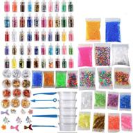 🌟 koogel 149 pcs slime supplies for girls: glitter slime kit with gold leaf, foam balls, sugar papers and more! logo