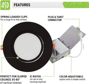 img 2 attached to 🔧 ASD Adjustable Recessed Selectable Equivalent Industrial Electrical and Lighting Components: Next-Level Efficiency and Versatility