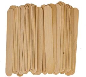 img 2 attached to 🌟 Efficient and Hygienic 100 Large Wax Waxing Wood Body Hair Removal Sticks Applicator Spatula