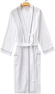 👘 abc star lightweight waffle kimono bathrobe for men - stylish and cozy men's clothing logo