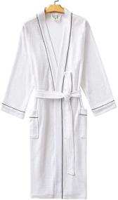 img 4 attached to 👘 ABC STAR Lightweight Waffle Kimono Bathrobe for Men - Stylish and Cozy Men's Clothing