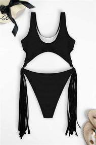 img 2 attached to 👙 Sovoyontee Women's Medium One-Piece Swimsuits - Women's Clothing, Swimsuits & Cover Ups