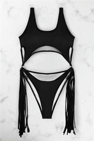 img 3 attached to 👙 Sovoyontee Women's Medium One-Piece Swimsuits - Women's Clothing, Swimsuits & Cover Ups