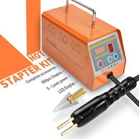 img 1 attached to 🛠️ OIMERRY Plastic Welder Kit 110V Hot Stapler Bumper Plastic Repair Welding Kit with 800pcs Hot Staples