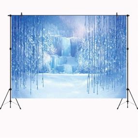 img 3 attached to ❄️ 7X5ft Aperturee Christmas Winter Backdrop: Frozen Crystal Pendant Ice and Snow White World Photography Background for Children Photo Studio Props, Ideal Birthday Party Decorations