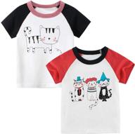 adorable jagrove toddler crewneck cartoon strawberry girls' clothing: tops, tees & blouses for cute fashionable kids! logo