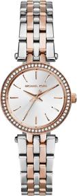 img 4 attached to 26 мм часы Michael Kors Petite Darci с акцентами из блесток - наручные часы с тремя стрелками