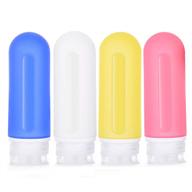 leakproof silicone refillable containers squeezable logo