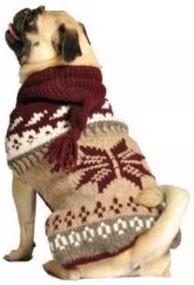 img 1 attached to 🐶 X-Large Rustic Snow Hoodie Dog Sweater by Chilly Dog