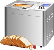 vivohome 550w automatic gluten free bread maker machine 2lbs 🍞 - 25-in-1 stainless steel with removable fruit and nut dispenser, 110v логотип