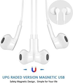 img 1 attached to 🎧 2021 NAKEWAN USB C наушники - HiFi Stereo тип - Бекхем Коллекция отеля 3100 Серии роскошь (Белый)