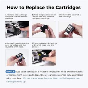 img 1 attached to 🖨️ MYCARTRIDGE Remanufactured Ink Cartridge for HP 65 XL 65XL Eco-Saver - Compatible with Envy 5055 5052 5012 5010 5030 and DESKJET 3755 2622 3752 3720 2624 3722 3758 (1 + 2 Pack)