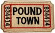 patchclub ticket pound town patch logo