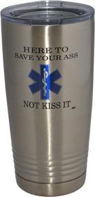 img 3 attached to Funny Here Travel Tumbler PAramedic