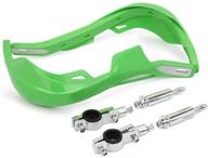 jfg racing motorcycle universal handguards aluminum hand guards brush bar for off road atv for motocross dirt bike enduro -green logo