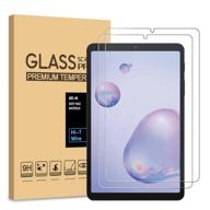 📱 [2-pack] pulen tempered glass screen protector for samsung galaxy tab a 8.4 2020 t307/t307u, hd clear, anti-scratch, bubble-free, 9h hardness logo