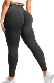 img 4 attached to 🍑 YEOREO Scrunch Booty Leggings: Seamless High Waisted Yoga Pants for Women - Lift, Slim & Shape Your Butt with Style!