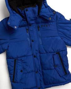 img 3 attached to Boys' DKNY Winter Windbreaker Coat - Jackets, Coats & Clothing