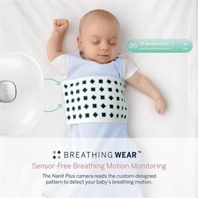 img 3 attached to 👶 Ночной мешок Nanit Breathing Wear в порошково-голубом цвете - средний размер (6-12 месяцев)