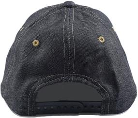 img 1 attached to 🧢 Stylish Bienzoe Boy's Denim Blue Embroidery Dots Baseball Cap – Adjustable and Sun-Protective (56cm)