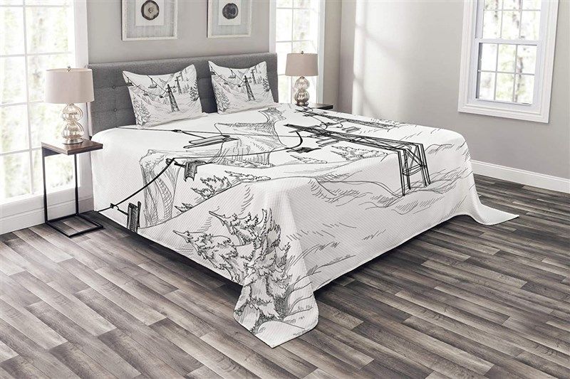 lunarable bedspread monochrome destination decorative 로고