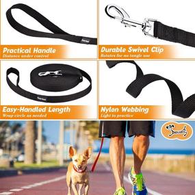 img 1 attached to 🐕 Pettom Dog Training Agility Lead Long Leash for Puppy Obedience Recall Training - Ideal for 30ft, 50ft, and 65ft Distances - Perfect for Play Fetch, Camping, Beach, and Backyard