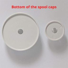 img 2 attached to 🧵 Spool Pin Cap 2PC Set: Compatible with Janome, Elna, Kenmore, Pfaff, Viking Sewing Machines - 2 Sizes (0.93 and 1.73 inches) - Replacement Spool Cap by Apartment ABC