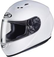 hjc helmets cs-r3 unisex-adult full face solid motorcycle helmet (white, xl) - enhanced seo logo