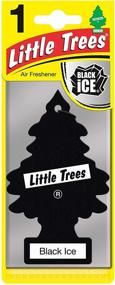 img 3 attached to 🌲 MTR0004 Hanging Car and Home Air Freshener - Little Trees, Black Ice, 1 Inch