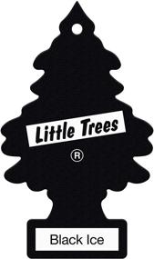 img 4 attached to 🌲 MTR0004 Hanging Car and Home Air Freshener - Little Trees, Black Ice, 1 Inch