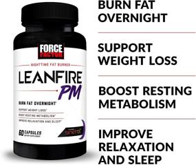 img 3 attached to LeanFire PM Weight Loss Pills - Powerful Fat Burner for Women and Men, Boost Metabolism, Improve Sleep, 60 Capsules