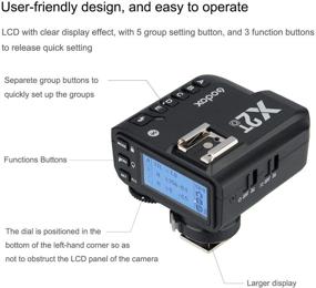 img 2 attached to 📸 Беспроводной инициатор вспышки Godox X2T-O TTL для Olympus и Panasonic - Поддерживает функцию синхронизации высокой скорости (HSS) 1/8000 секунды, включает 5 кнопок для отдельных групп и 3 кнопки для быстрой настройки функций.