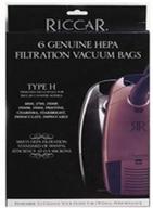 🧹 authentic riccar type h vac bags with hepa filtration (6-pack) логотип