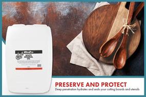 img 1 attached to 🛢️ UltraPro NSF Approved 5 Gallon Bulk Food Grade Mineral Oil (640oz) - Ideal for Lubricating, Protecting Stainless Steel, Cutting Board, Butcher Block, Tool, Machine, and Equipment