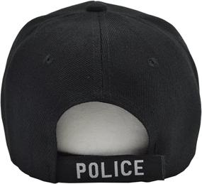 img 1 attached to 👮 Adjustable One Size Police Hat Baseball Cap