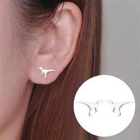 img 3 attached to Chic and Hypoallergenic Stainless Steel Cartilage Jewelry for Girls - Perfect for Christmas Gifting!