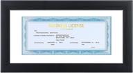 🖼️ elsker&home business license frame: 3x7.5 inch white mat or 5x10 inch without mat display логотип